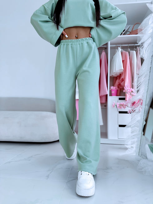 LARGE SIZE set "MANHATTAN" - SOFT GREEN